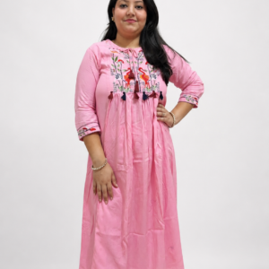 Blush Pink Embroidered Kurta Set
